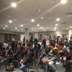 Filipinos gather at a local hotel in Edmonton and wait to be served by the Consulate General Calgary office staff.(Contributed photo)