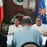 President Rodrigo Roa Duterte meets with officials of the Department of Health, Philippine Health Insurance Corporation and Philippine Charity Sweepstakes Office at the President's Hall in Malacañan Palace on March 1, 2017. TOTO LOZANO/Presidential Photo
