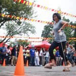 Employees from different departments of the City Government of Davao compete in a traditional game known as ‘karang’ during the Employees Day on Tuesday (March 14, 2017) as part of 80th Araw ng Dabaw celebration. Newsline Photo