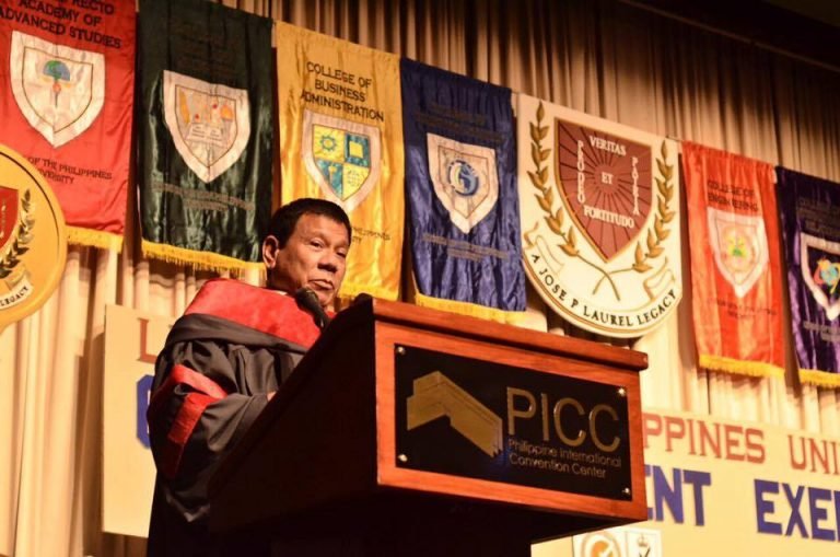 Will Duterte take the UP honorary doctorate degree?