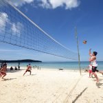 Volleyball is the usual fun sport to play along the beaches of Gumasa where the most awaited Sarbay Fest happens. In Sarangani, the festivity sets off with the local version of Glan’s beach party called Mahin, a Blaan word for sea or beach, and ends with SarBay. Both are anchored on the same cause of protecting and preserving Sarangani Bay. (Jake Narte/ SARANGANI INFORMATION OFFICE)