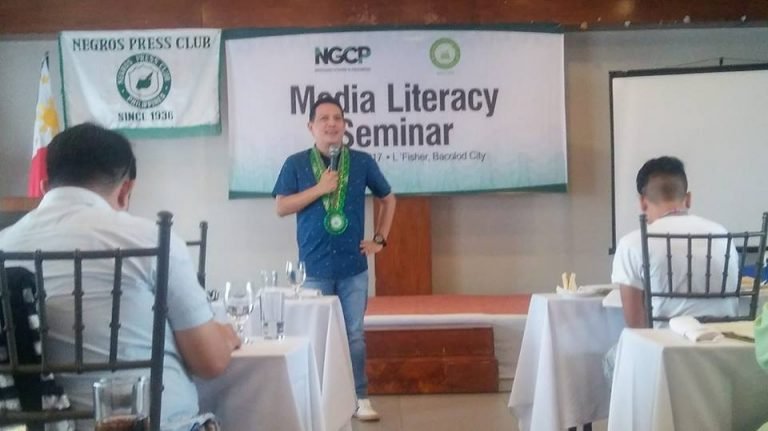 Central  Visayas journo’s train on fake news