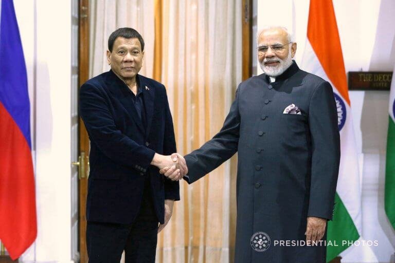 Duterte, Modi agree to expand trade, security cooperation
