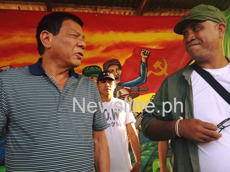 Surrendered  NDF officials from Far South  Mindanao meet Duterte