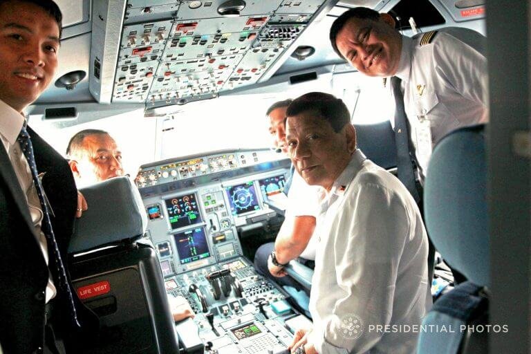 Duterte inside PAL