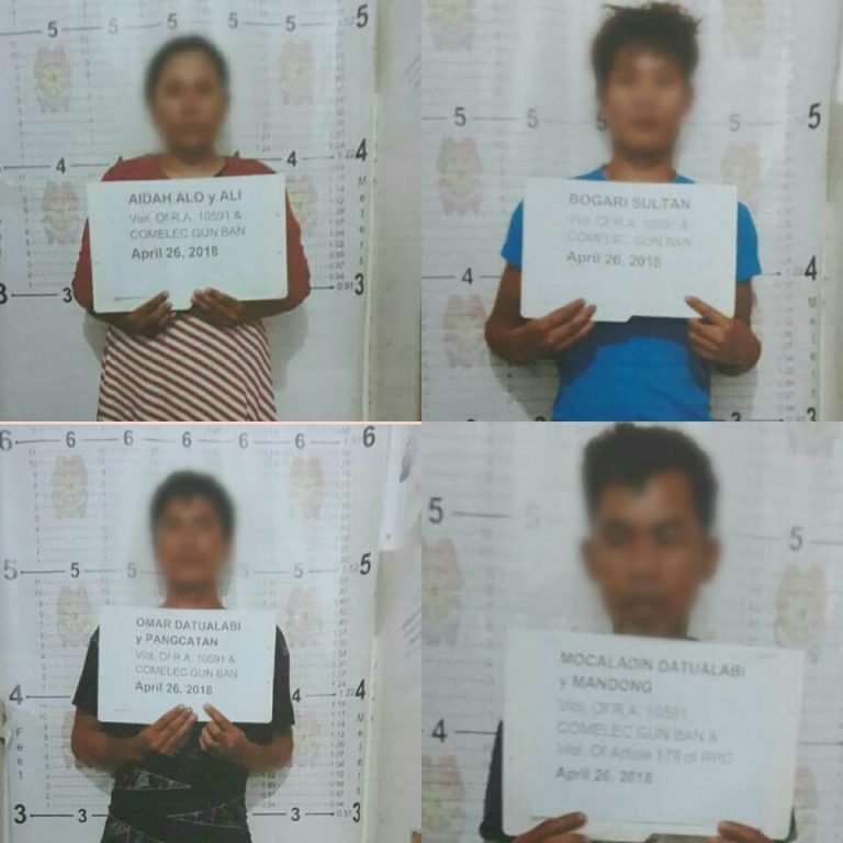 Village chair’s wife, three others arrested for unlicensed firearms