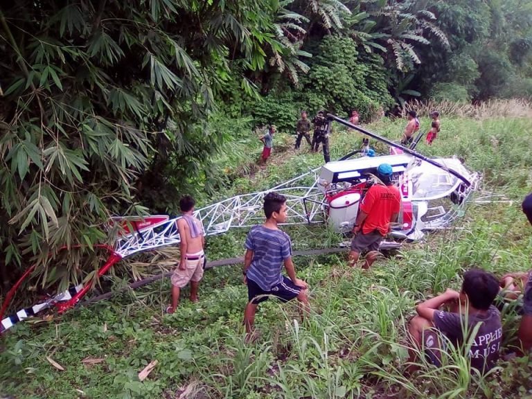 Pilot survives helicopter crash in South Cotabato