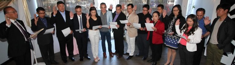 PH business society officers inducted in Canada