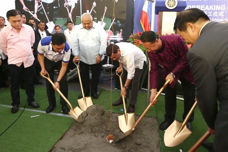 Duterte breaks ground for two China grant-aid bridges