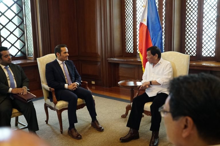 Duterte receives Qatar Prime Minister in Malacañang