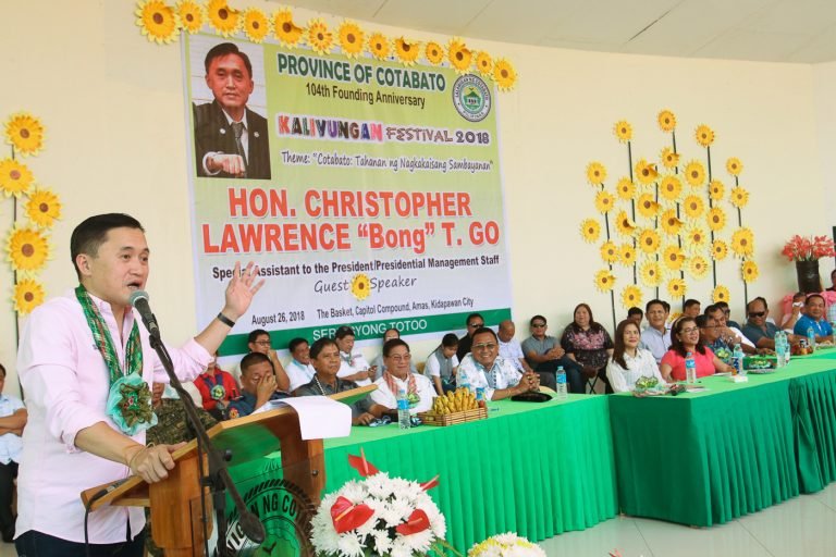 SAP Bong Go graces NoCot’s founding anniversary and  Kalivungan Festival