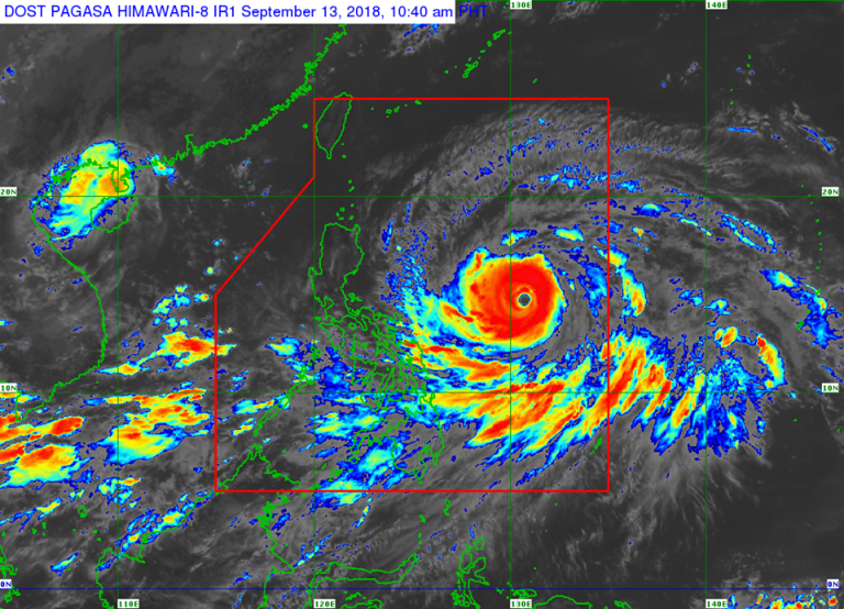 Typhoon Ompong strengthens, describes to be as strong as typhoon Lawin