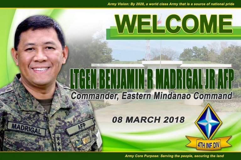 Duterte appoints Madrigal to replace retiring AFP Chief Galvez