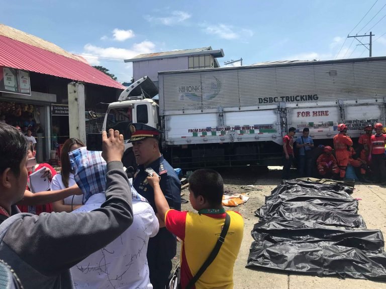 9 patay, 2 angol sa bangga sa Matina Pangi