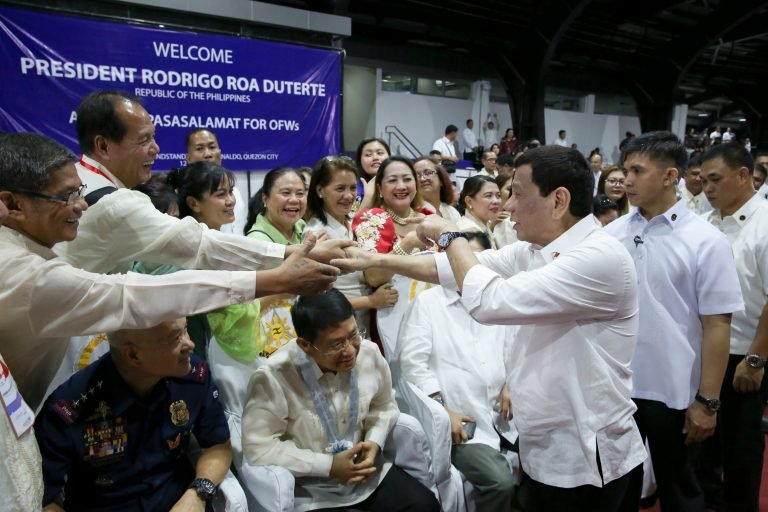 Duterte urges Congress to speed up OFW department