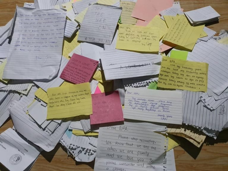Bukidnon youths write letters to rebels:  surrender, it’s not too late