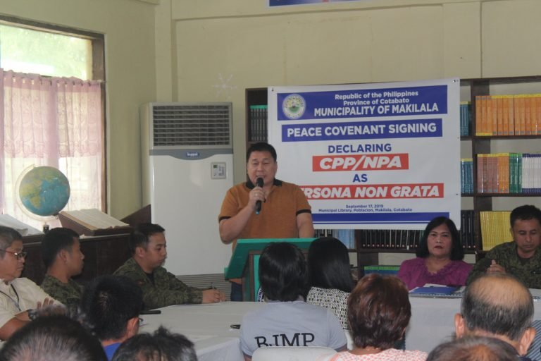 CPP/NPA gi-deklarang Persona Non Grata sa Makilala
