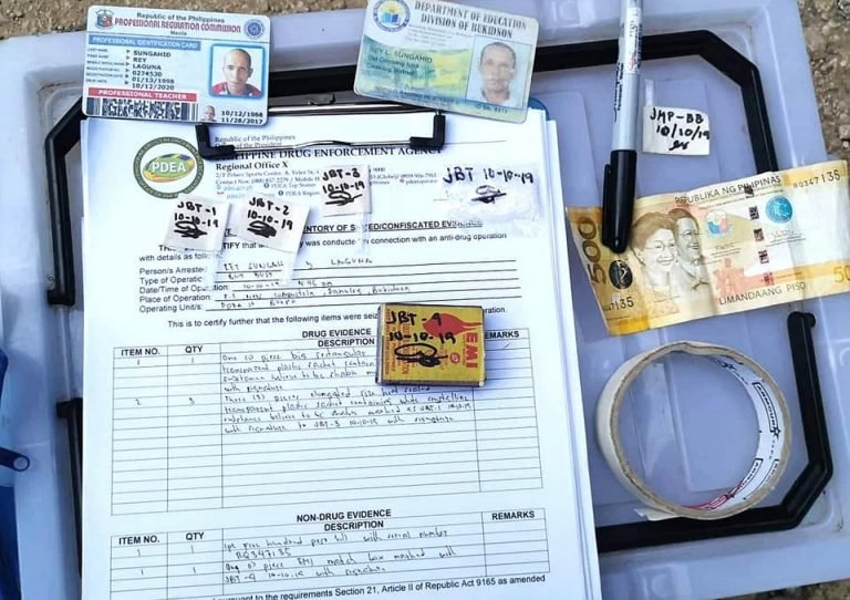 Grade 9 teacher busted  for  shabu sale in Bukidnon, celebrates  birthday in jail