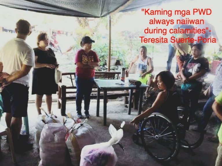 PWDs and  calamity