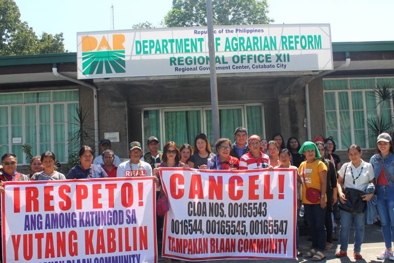 B’laan sa Tampakan nanawagan nga kanselahon  sa DAR ang CLOA