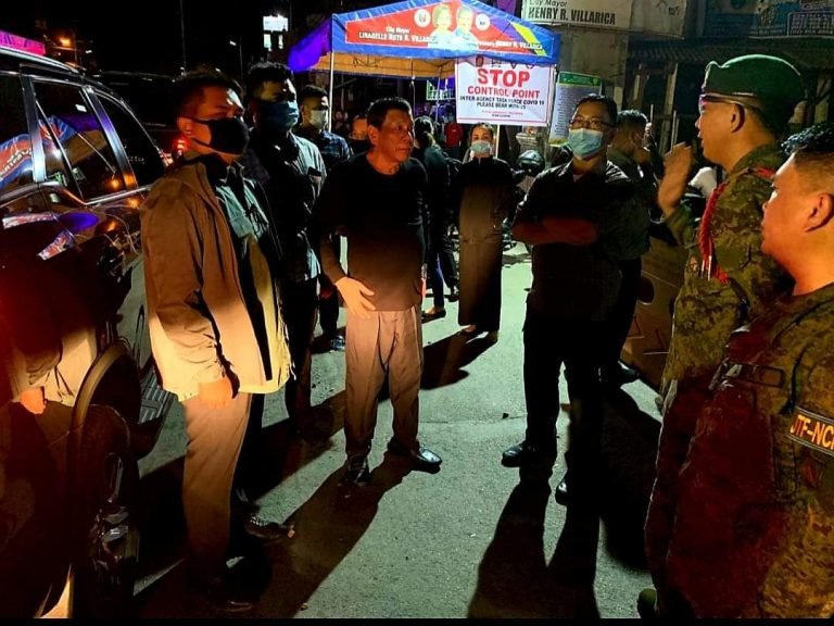 Duterte checks implementation of COVID-19 order