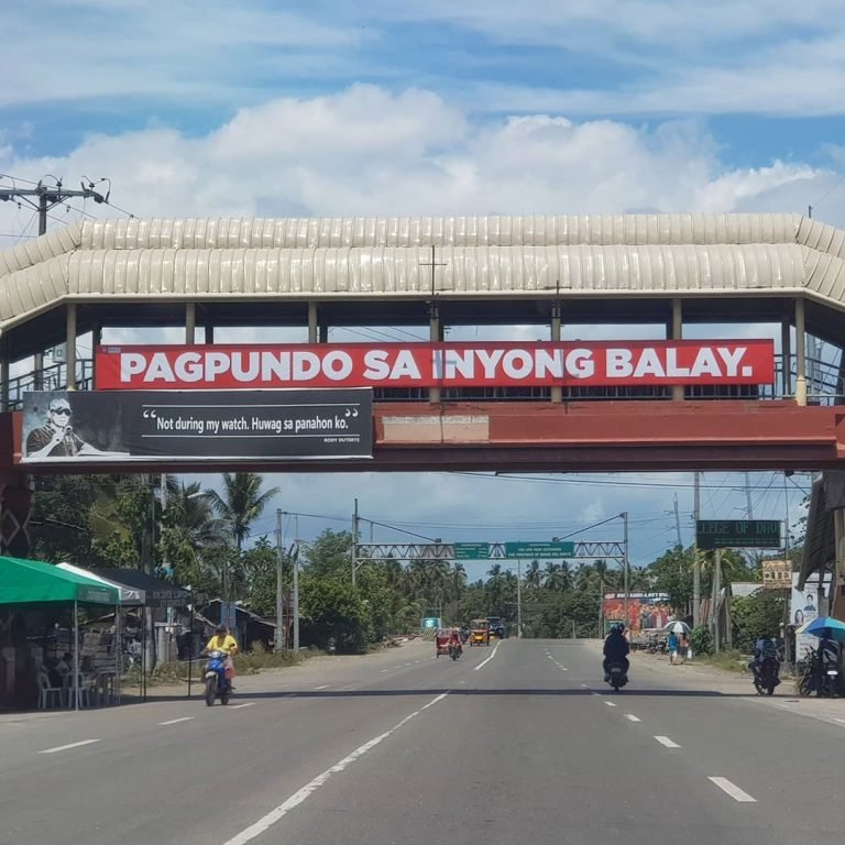Stay at home! Davao billboard says