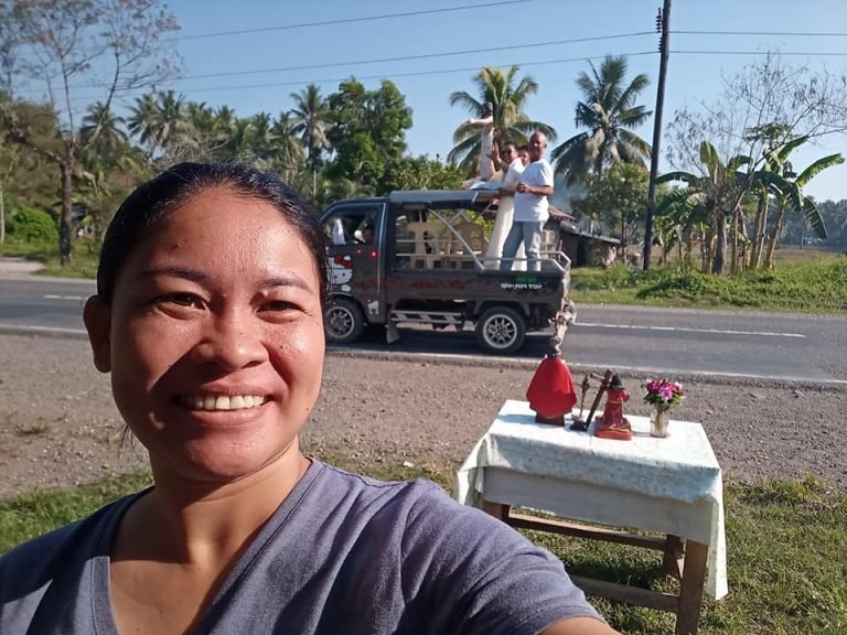 Makilala town priest moves around for Easter Blessings