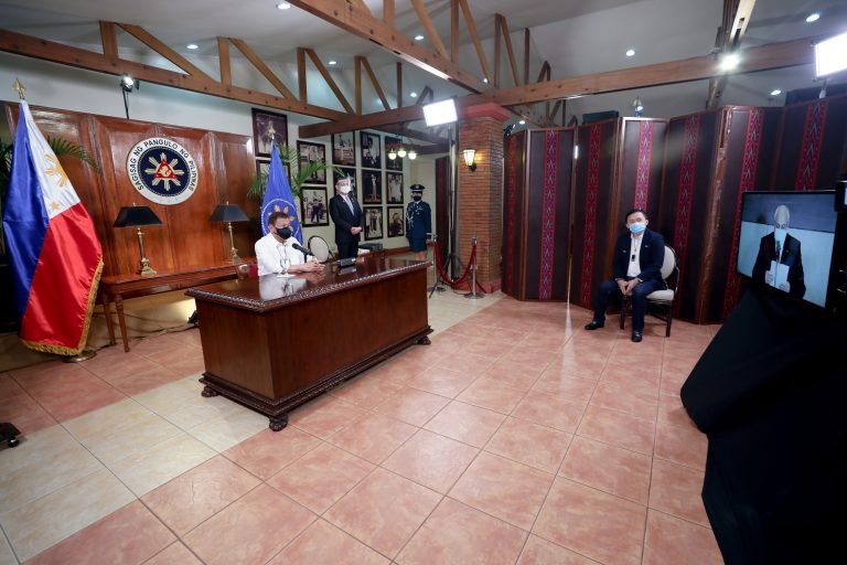 Duterte welcomes five new ambassadors  to PH in a virtual ceremony