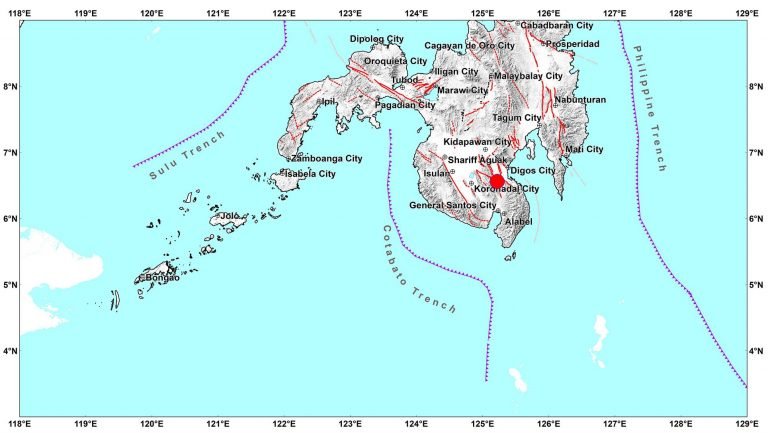 Magnitude 4.7 quake hits  Davao del Sur