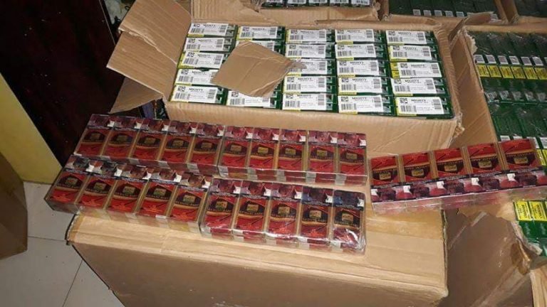 ₱1.9M worth of smuggled cigarettes seized in South Cotabato meat van
