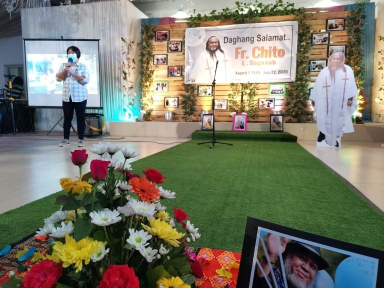Marawi hostage survivors pay tribute to Fr. Chito Soganub