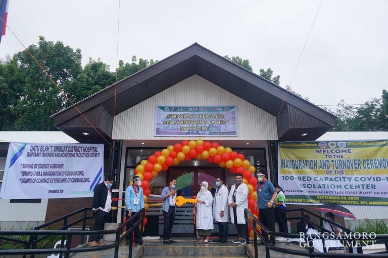 New BARMM Covid-19 isolation facility to aid Maguindanao