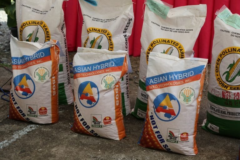 DA-XI distributes corn seeds to farmers in Davao Oriental