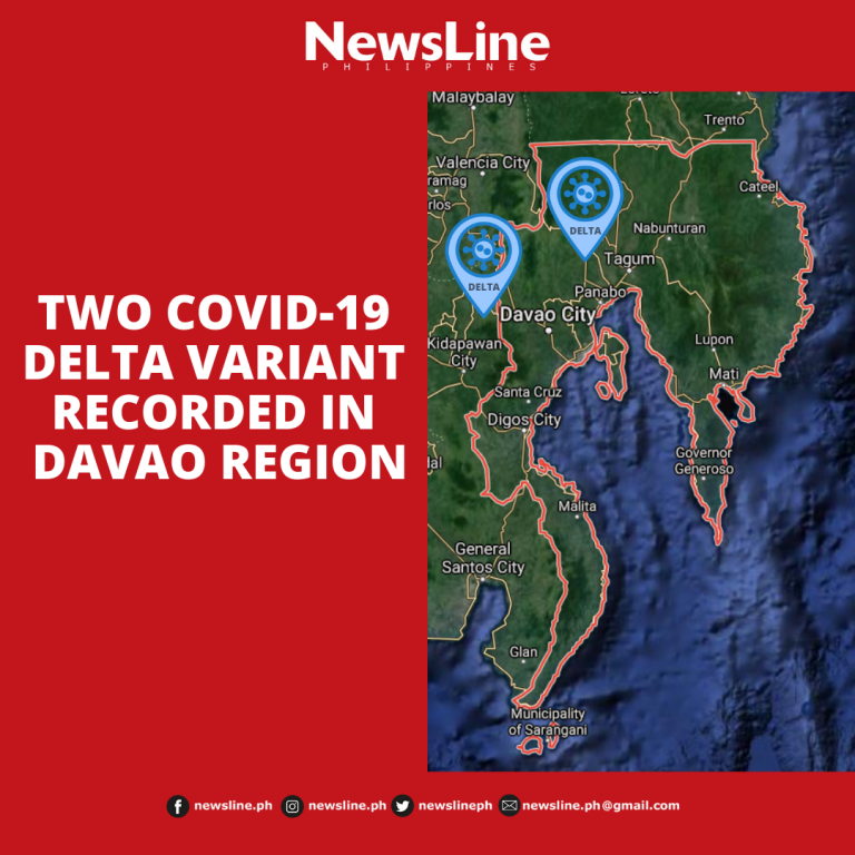 DOH reports 2 new cases of  Covid-19 Delta variant in Davao Region