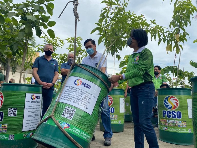 Tree nurturing launch in Davao city with PCSO, DENR, and PEP