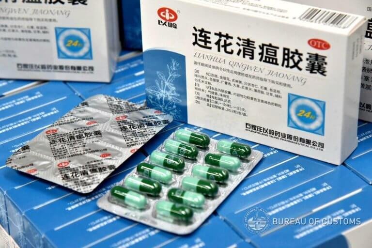 Customs confiscates P29.33M worth of Lianhua medicines