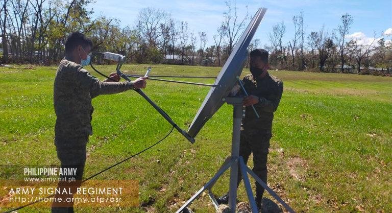Army deploys teams to boost internet connectivity in areas hard-hit by  Odette
