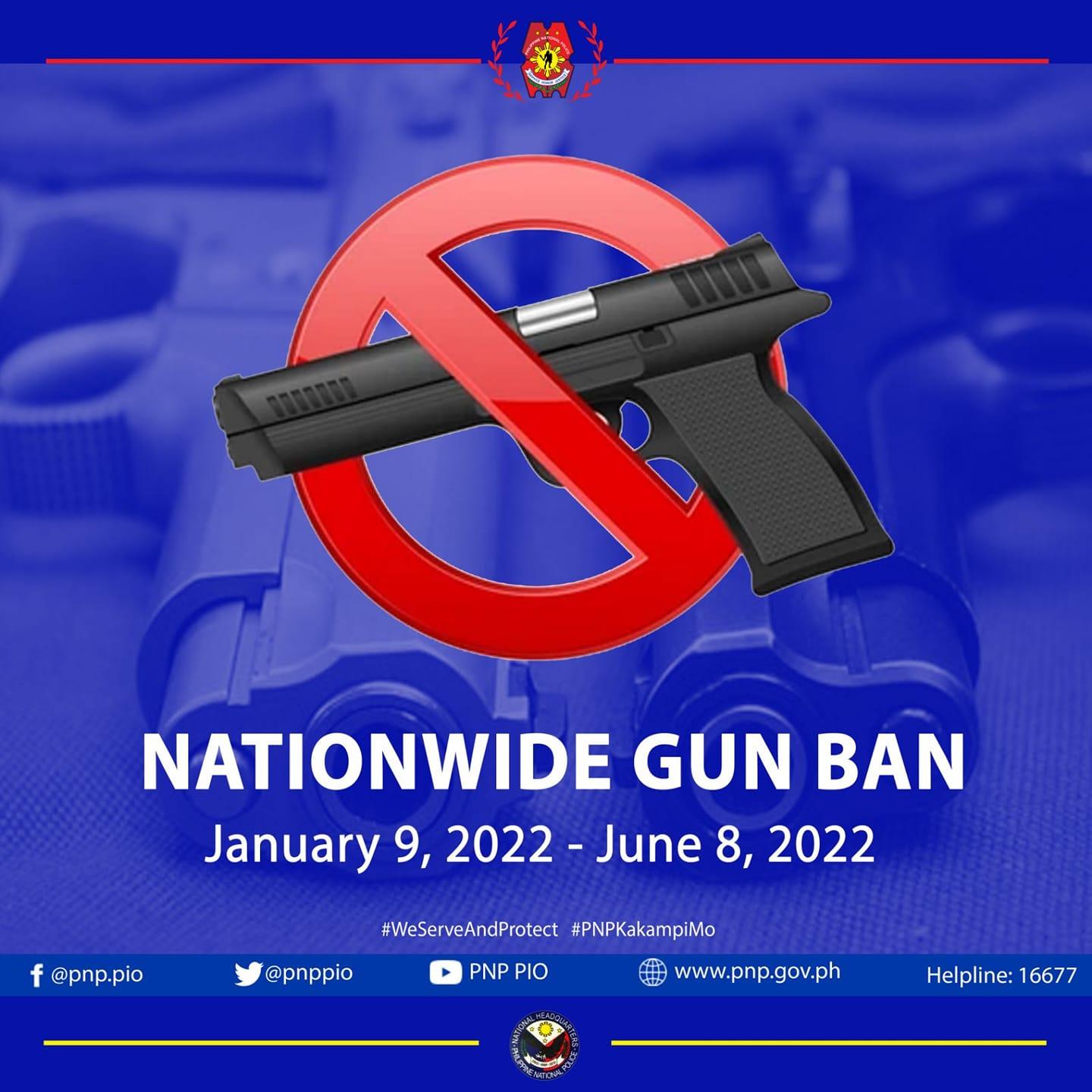 PNP setsup checkpoint as gun ban start January 9