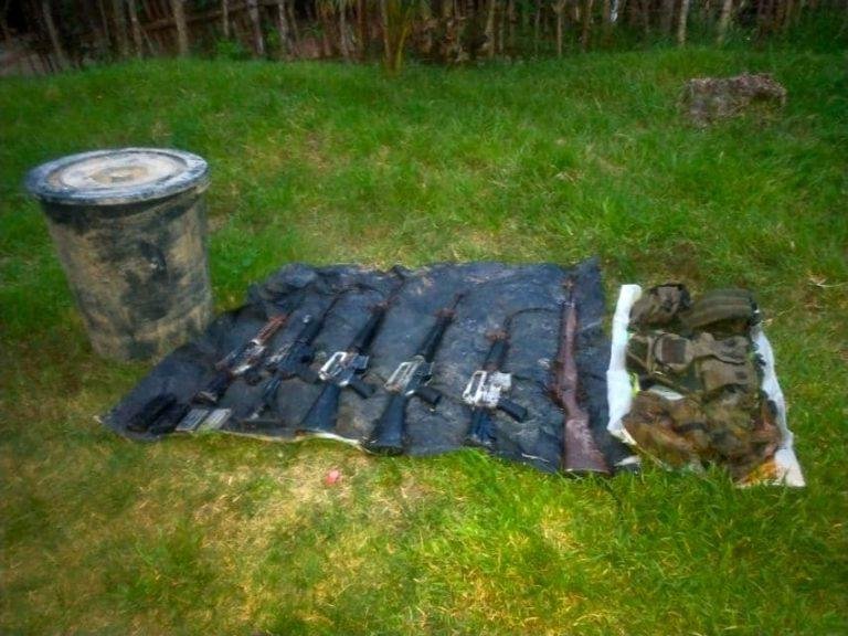 Soldiers found arms cache in Bukidnon outskirts