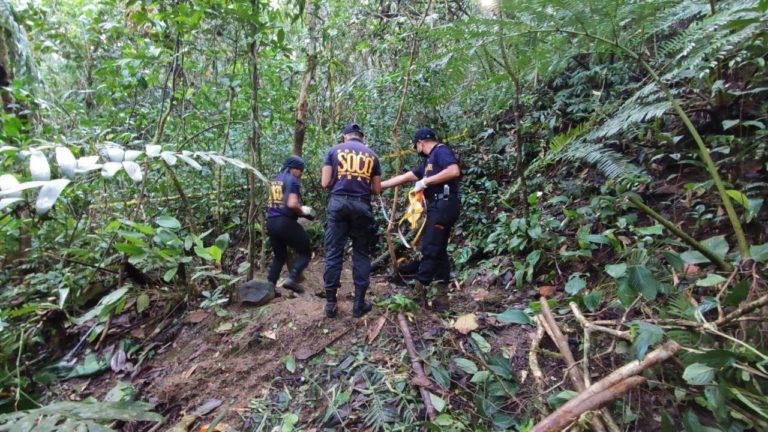 Army, police exhume cadavers of five massacre victims in a mass grave