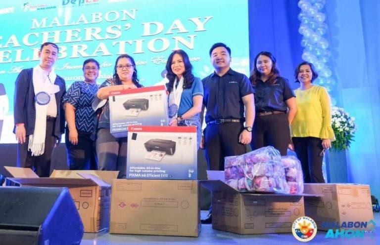 Therma mobile turns over learning equipment to Malabon schools