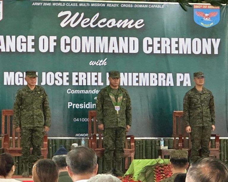At Army’s raptor battalion:  Yecla Out, Angcao In