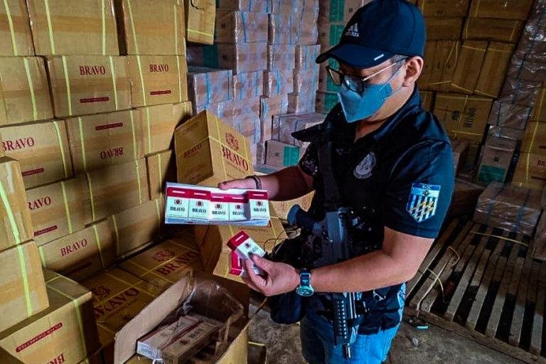 BOC confiscated suspect smuggled cigarettes worth 1.425B pesos in Indanan, Sulu (BOC photo)
