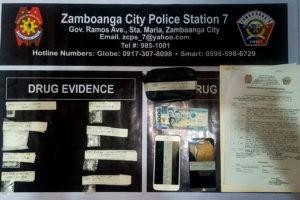 Drug Bust Evidence from Zamboanga CIty Police Office Police Station 7.