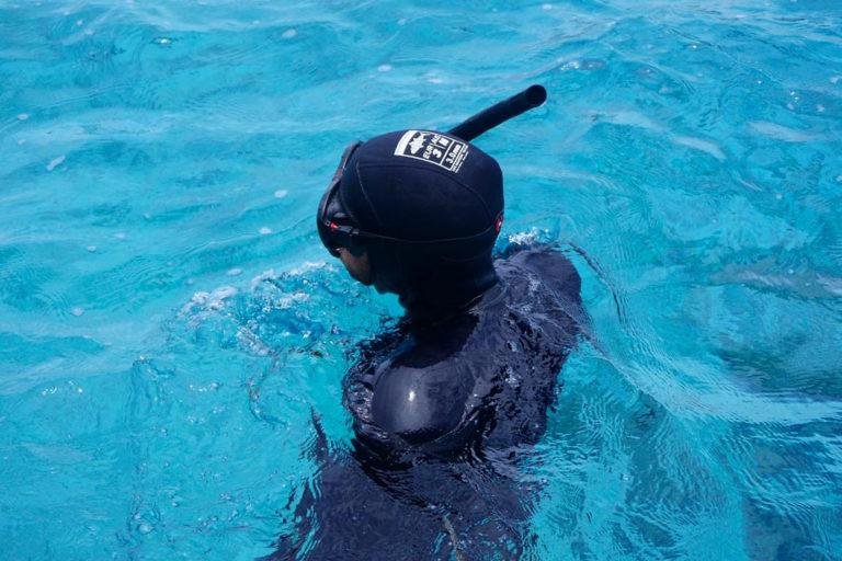Pujada Bay’s clear water amazes Aussie freediver
