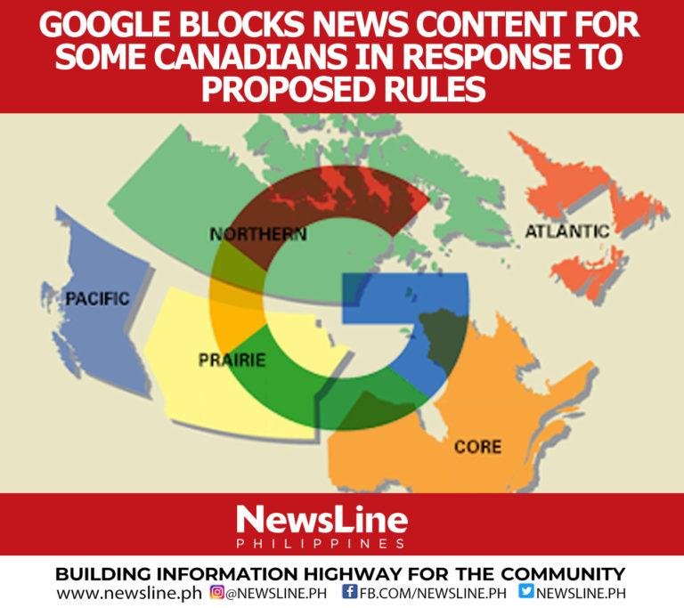 Google runs tests to block access to news for some Canadian users