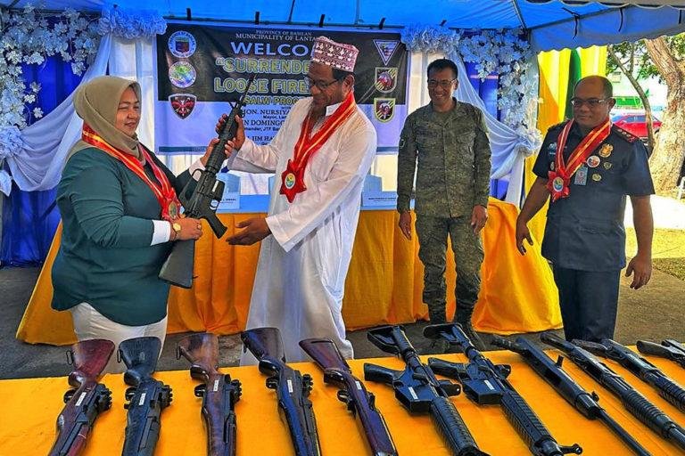 34 firearms yielded in Basilan