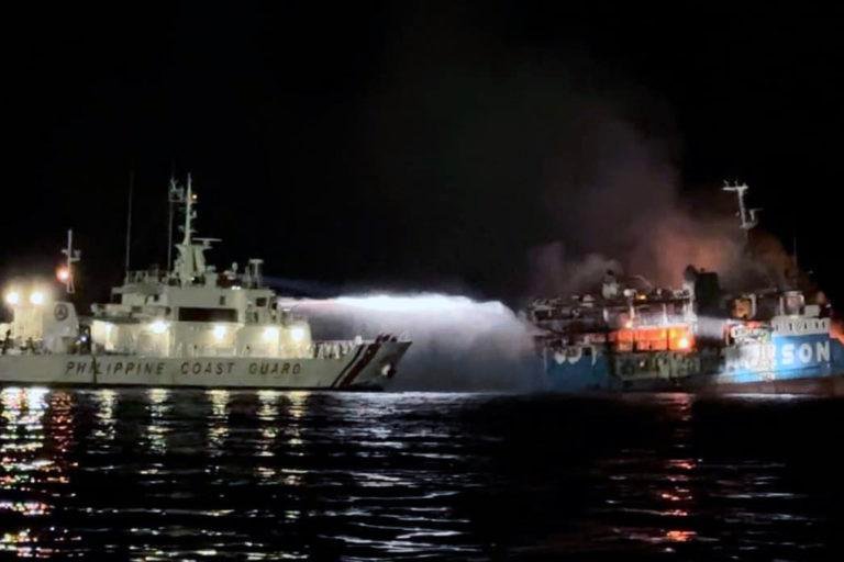 12 die as passenger ferry catches fire in Basilan