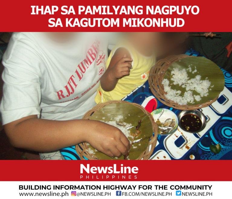 Ihap sa pamilyang nagpuyo sa kagutom mikonhud