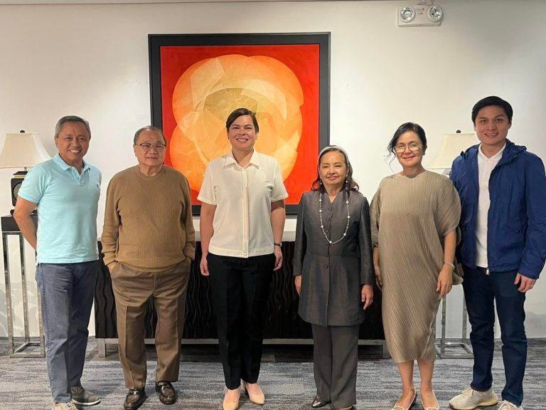 VP Sara and  Arroyo meet after stepping down from Lakas-CMD